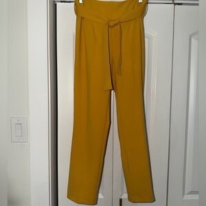 Jules & Leopold Mustard Trousers with Belt
